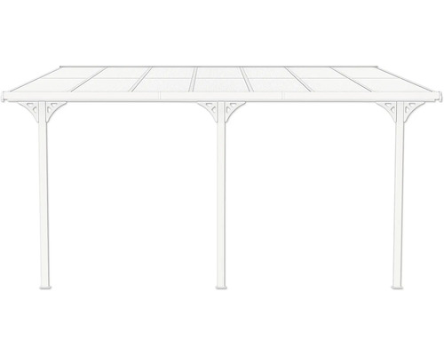 Toit de terrasse autoportant avec toit translucide