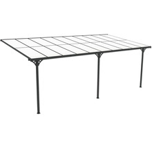 Toit de terrasse autoportant avec panneaux en polycarbonate