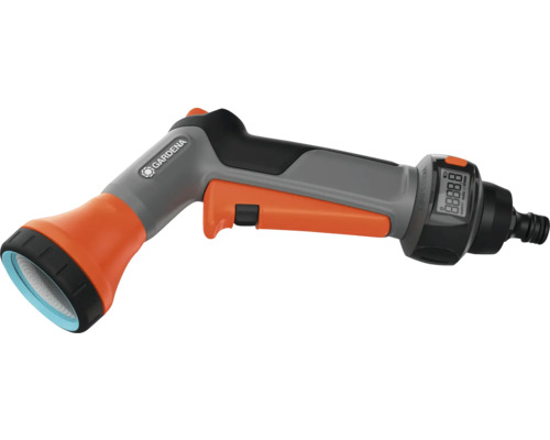 Pistolet d''arrosage Gardena avec compteur de volume d''eau pour l''arrosage du jardin