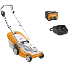 Tondeuse à gazon sans fil avec batterie et chargeur