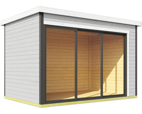 Abri de jardin avec porte coulissante