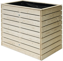 Jardinière surélevée en bois avec film de plantation