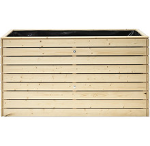 Jardinière en bois avec film de protection