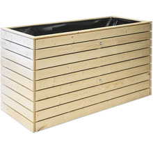 Jardinière rectangulaire en bois avec film