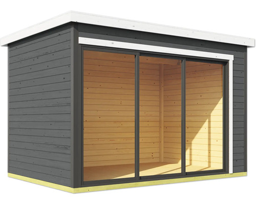 Abri de jardin avec porte coulissante