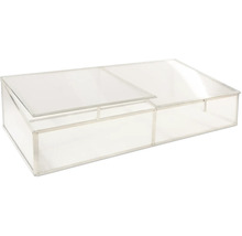Châssis de couche avec parois et couvercle transparents pour le jardin
