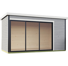 Abri de jardin avec porte coulissante