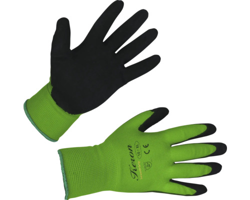 Deux gants de travail en textile avec revêtement