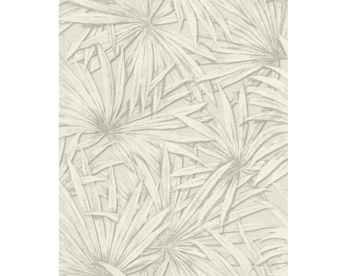 Papier peint intissé 542547 Allegretto palmiers gris Papier peint avec motif de feuilles
