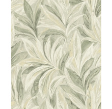Papier peint à motif de feuilles