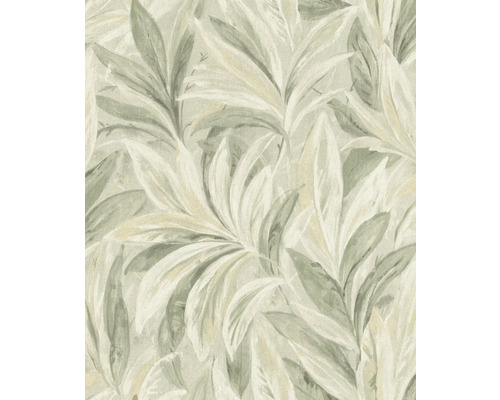 Papier peint intissé 547498 Allegretto feuilles vert Papier peint à motif de feuilles