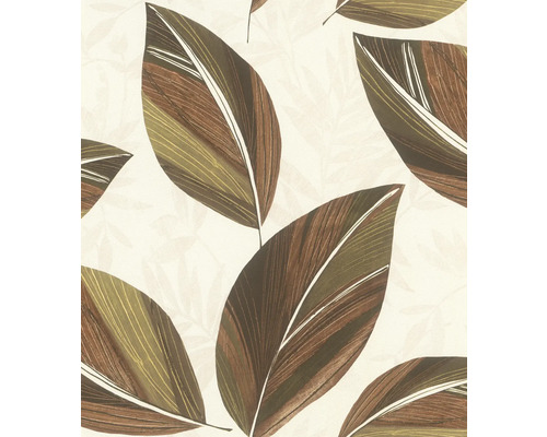 Papier peint intissé 792010 Allegretto feuilles rouge Papier peint avec motif de feuilles