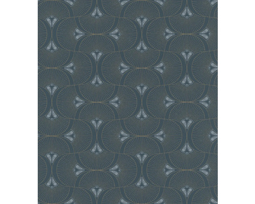 Papier peint intissé 792317 Allegretto graphique bleu Papier peint avec motif Art déco