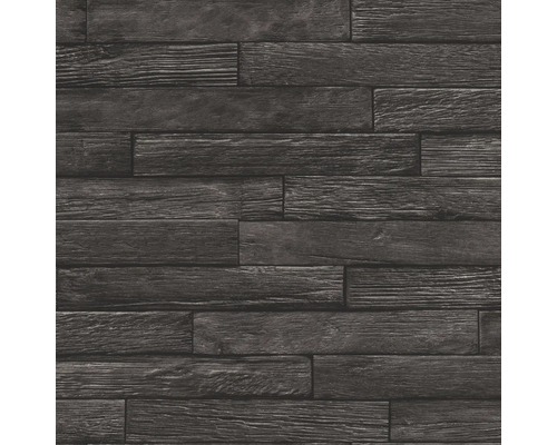 Papier peint intissé 822533 Allegretto bois noir Papier peint aspect bois