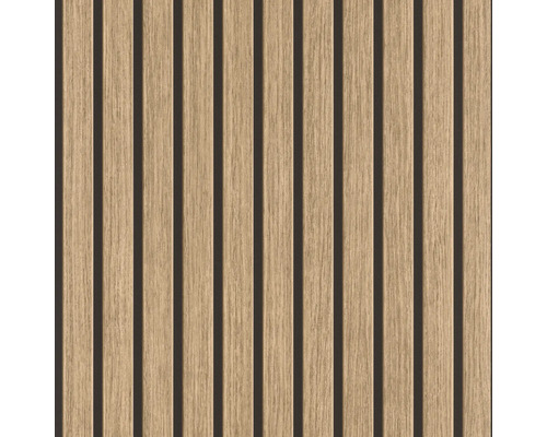 Papier peint intissé autocollant 370102 Echo acoustique marron 6x0,53m