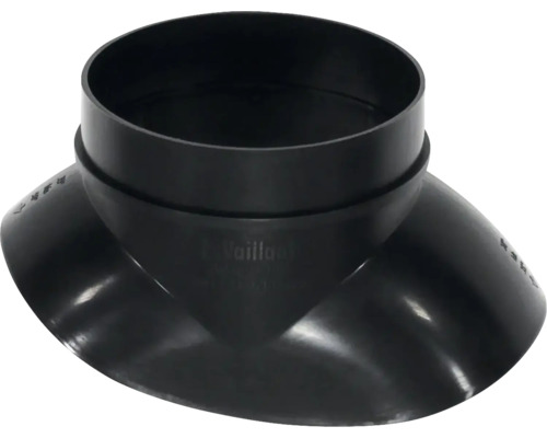 Adaptateur Vaillant 20-50° pour tuile plastique Klöber noir 009058 Raccord de dérivation pour tuyau d'évacuation en plastique