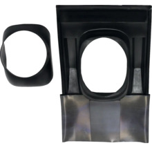 Boîte de gouttière avec raccord de tuyau de descente