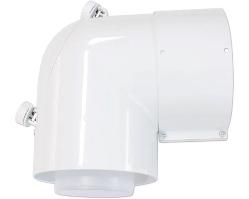 Coude de tuyau pour systèmes de ventilation avec mécanisme de réglage