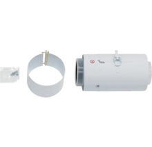 Ventilateur tubulaire avec manchette de raccordement et matériel de fixation