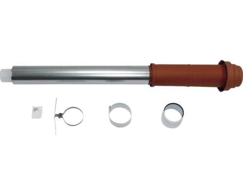 Vaillant Senkrechte Dachdurchführung Ø 80/125 mm PP rot 303201 Dachdurchführung mit Zubehör für den Dachbereich