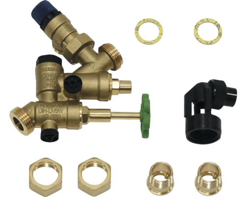 Vaillant groupe de sécurité pour accumulateur plus de 200 L jusqu'à 10 bars 305827 Réducteur de pression avec divers raccords