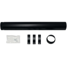 Tuyau de poêle avec colliers de serrage et matériel de fixation