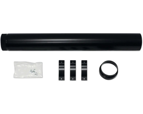 Tuyau de poêle avec colliers de serrage et matériel de fixation