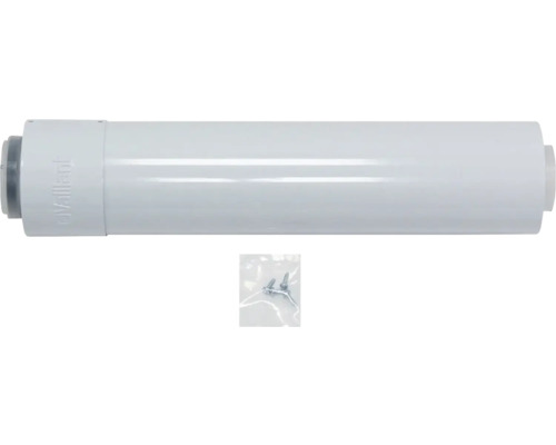 Vaillant Teleskopverlängerung 0,5-0,8 m Ø60/100 mm konzentrisch PP weiß 303906 Vaillant Abgasrohr mit Schrauben