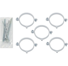 Jeu de colliers de serrage avec vis et chevilles