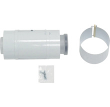 Kit de conduit d'évacuation des gaz avec collier de serrage et matériel de fixation