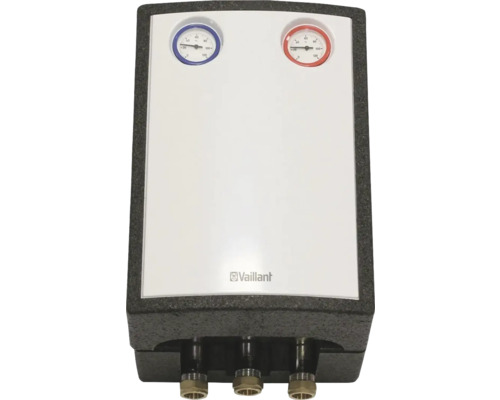 Distributeur Vaillant avec deux thermomètres et trois raccords