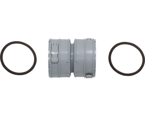 Vaillant Set 3 Verbindungsstück für flexible Abgasleitung DN100 303518 Abwasserrohrverbinder mit Dichtungsringen