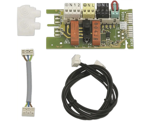 Vaillant Multifunktionsmodul 2 aus 7 nicht für eBUS-Elektronik 0020017744 Platine mit elektronischen Bauteilen und zugehörigen Kabeln