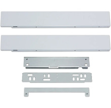 Jeu de coulisses de tiroir avec ferrures métalliques