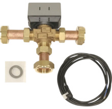 Dreiwegeventil mit Stellantrieb, Dichtung und Kabel