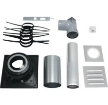 Kit de tuyaux d'évacuation de gaz avec tuyaux, coudes, joints et matériel de montage