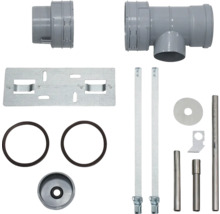 Kit d'installation pour installations sanitaires avec tuyaux, joints et accessoires de montage