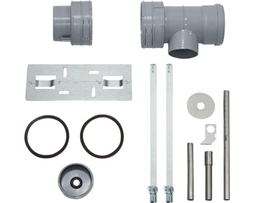 Vaillant T-Stück DN100 PP (MFB) mit Kondenswasseranschluss Ø 15 mm 0020042774 Installationsset für Sanitäranlagen mit Rohren, Dichtungen und Montagezubehör
