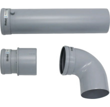 Système de tuyaux d'échappement Vaillant avec tuyau, coude et pièce de transition