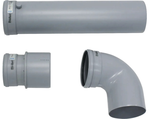 Vaillant Geräteanschluss-Set 150 auf 130mm PP für VKK 806/3 - 1606/3 0020060589 Vaillant Abgasrohrsystem mit Rohr, Bogen und Übergangsstück