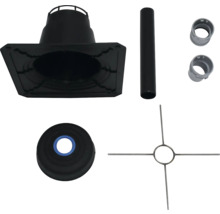 Kit de construction de cheminée avec différents composants