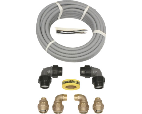 Kit d’installation Vaillant VWL S 40mm 20087227 Kit de canalisation de chauffage à distance avec gaine de protection de câble, coudes et ruban de signalisation