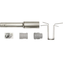 Abgasrohrset mit Befestigungsmaterial und Halterung