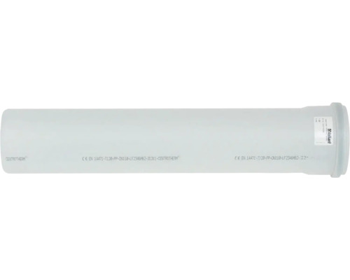 Rallonge Vaillant 0,5m d: 110mm PP 0020106384 Tuyau d'évacuation des gaz de combustion en plastique