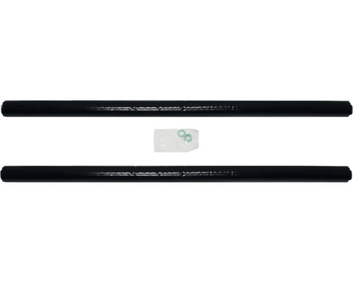 Deux barres noires et un paquet de joints d'étanchéité