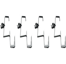 Vier Dachhaken zur Befestigung von Photovoltaikanlagen