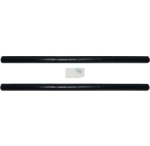 Zwei schwarze Stangen und Dichtungsringe