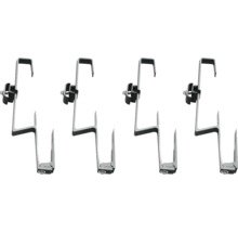 Vier Solarmodul Dachhaken zur Befestigung von Photovoltaikanlagen