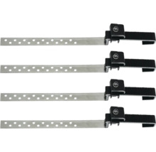 Dachrinnenbefestigung aus Metall mit Lochreihe