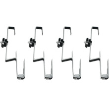 Vier Solarpanel-Dachhaken zur Montage auf dem Dach